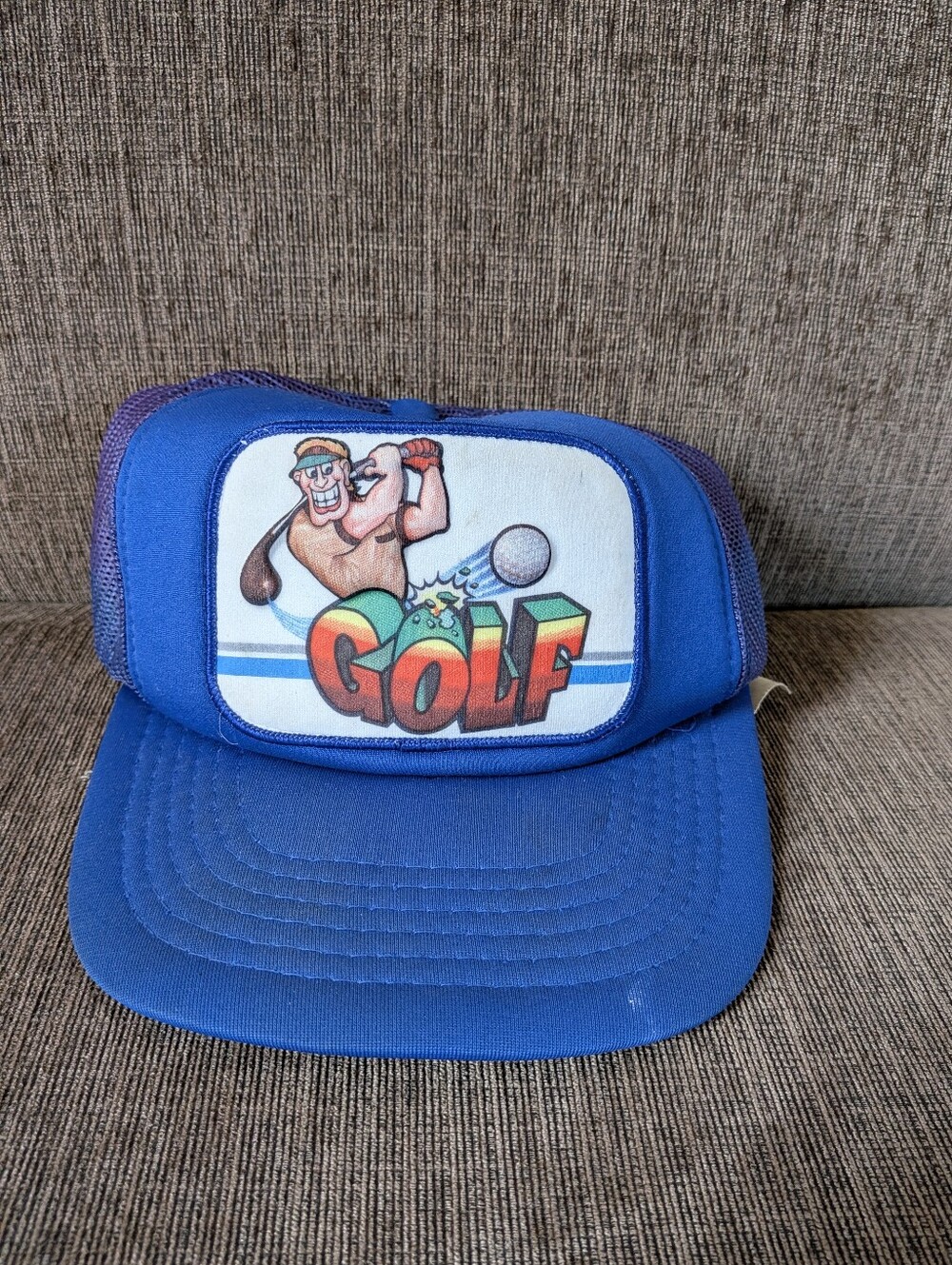 Vintage 3D Golph Graphic Trucker Cap (One Size Fits)